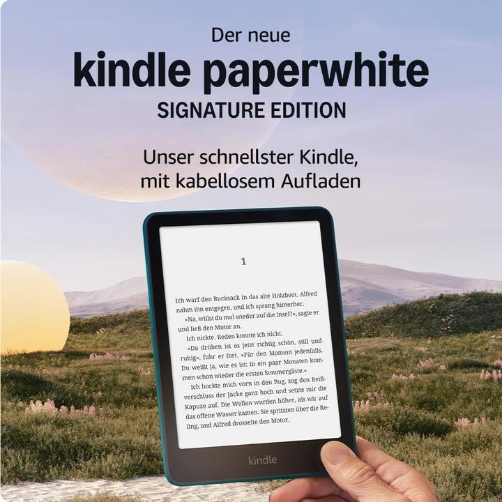 Produktbild Amazon Kindle Paperwhite 2024 12th Gen Signature (7", 32 GB, Metallisches Jade)