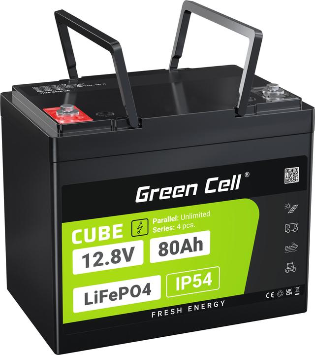 Produktbild GreenCell LFPGC12V80AH (12 V, 80 Ah)