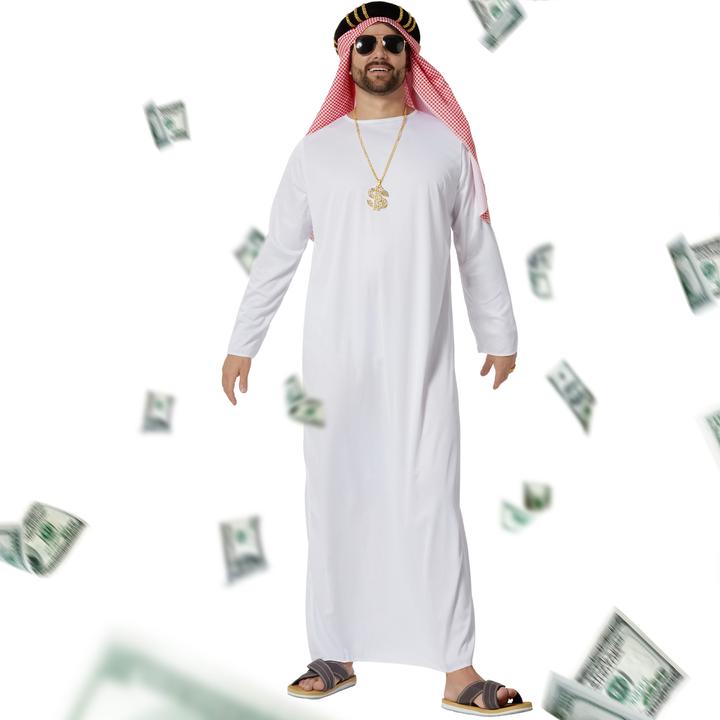 Actual product image tectake Men's Fancy Dress Costume - Sheikh (XXL)