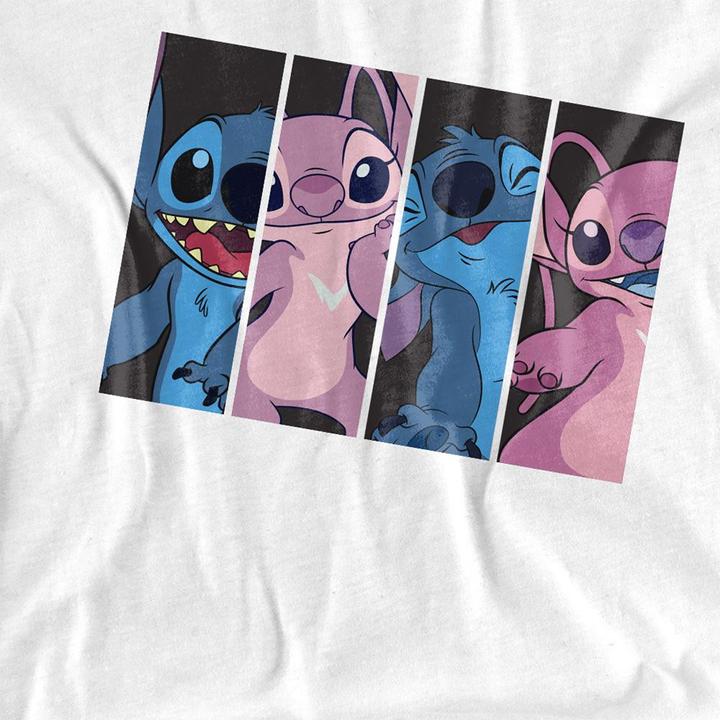 Actual product image Lilo & Stitch Unisex Adult Stitch Angel Boxes T-Shirt (XXL)