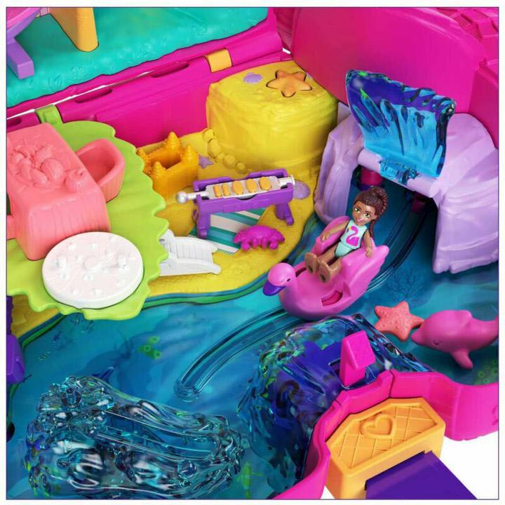 Actual product image Polly Pocket Flamingo party playset, incl. 2 figures & accessories
