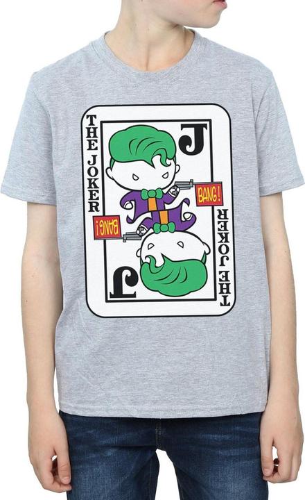 Actual product image Boys Chibi Joker Playing Card T-Shirt (128)