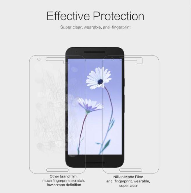 Actual product image Nillkin Matte Series (1 Piece, LG Nexus 5X)