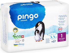 Produktbild Pingo Ökowindeln (Gr. 1, Tragepack, 54 Stück)