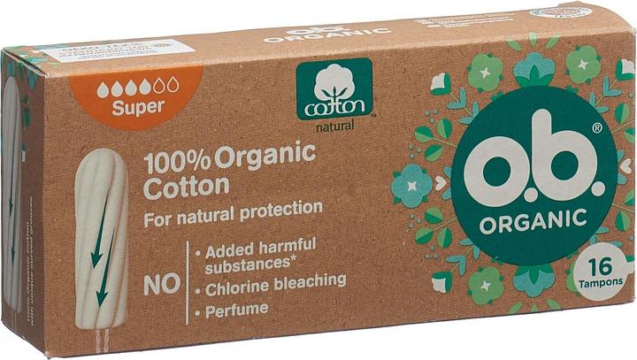 Produktbild o.b. Organic Super Box (16 x, Normal)
