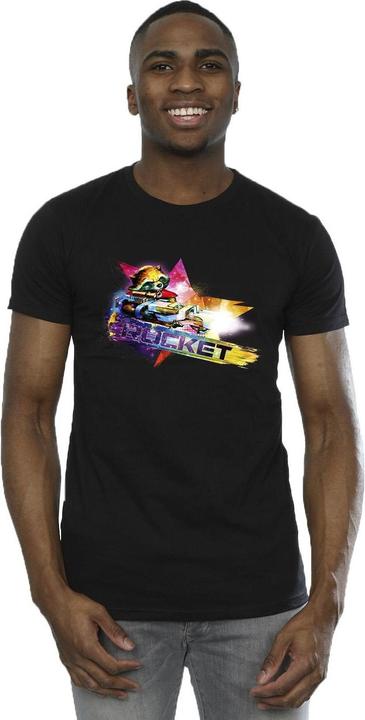 Actual product image Mens Guardians Of The Galaxy Abstract Rocket Raccoon T-Shirt (XXL)