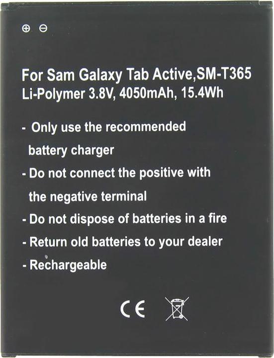 Image du produit AccuCell Batterie Samsung Galaxy Tab Active, SM-T365, EB-BT365BBU