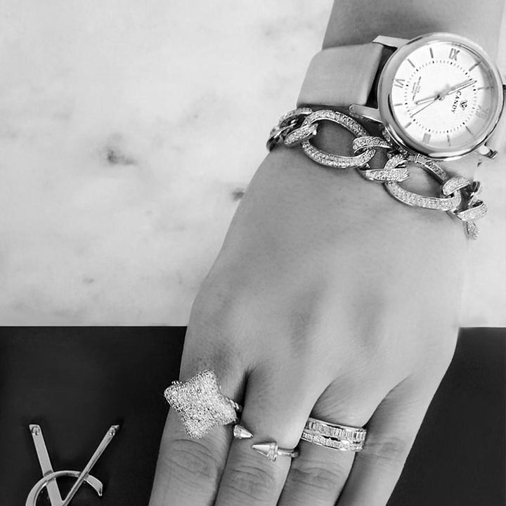 Actual product image Candy Bracelet Trisi, 925 Sterling Silver (17.50 cm, 925 sterling silver)