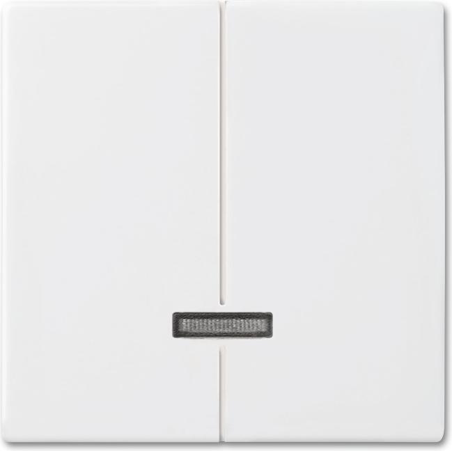 Actual product image Busch-Jaeger Operating element dimmer insert 6545-914 2-gang alpine white Busch-balance SI