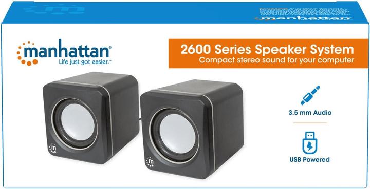 Actual product image Manhattan 2600 Series stereo speakers