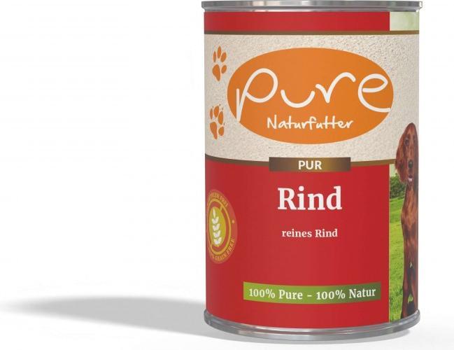 Produktbild Pure Naturfutter Hundemenü PUR-Fleischdose Rind (Adult, 1 Stk., 400 g)