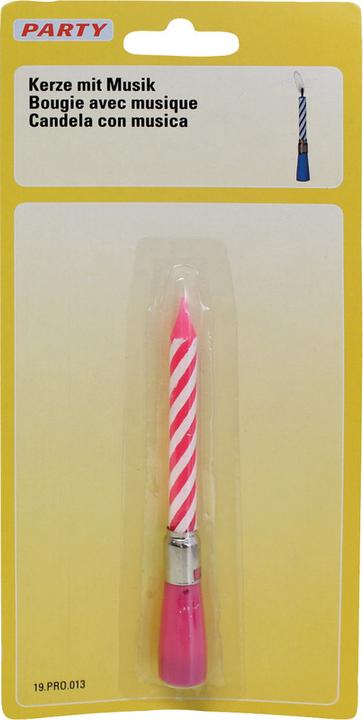 Actual product image Party Birthday candle with music (1 x)