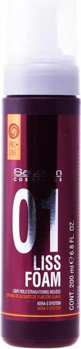 Actual product image Salerm LISS FOAM light hold straightening mousse 200 ml (200 ml, Foaming agent)