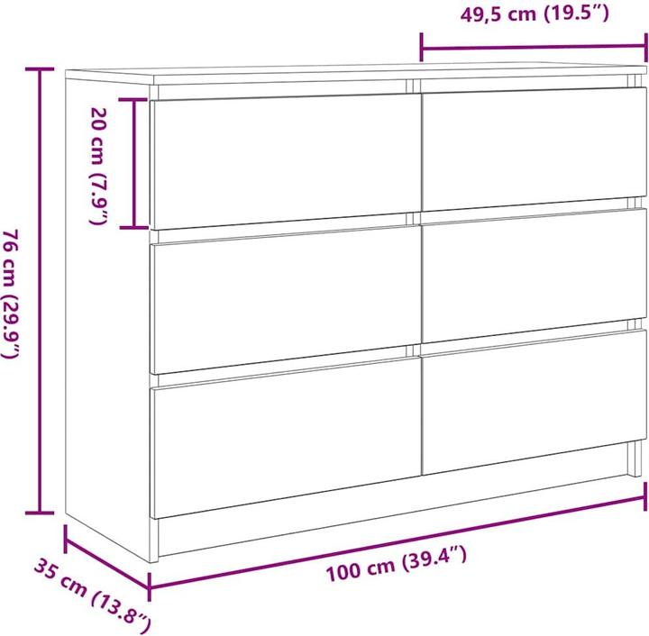 Immagine prodotto VidaXL Radomil (100 x 35 x 76 cm)