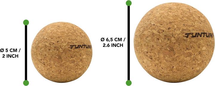 Produktbild Tunturi Kork Massage Ball Set Eco Friendly