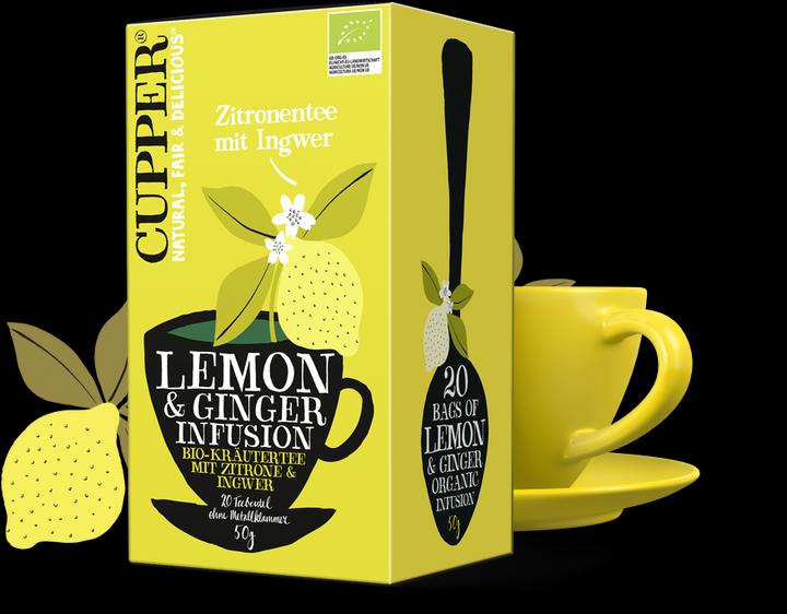 Actual product image Cupper Lemon tea with ginger (50 g)
