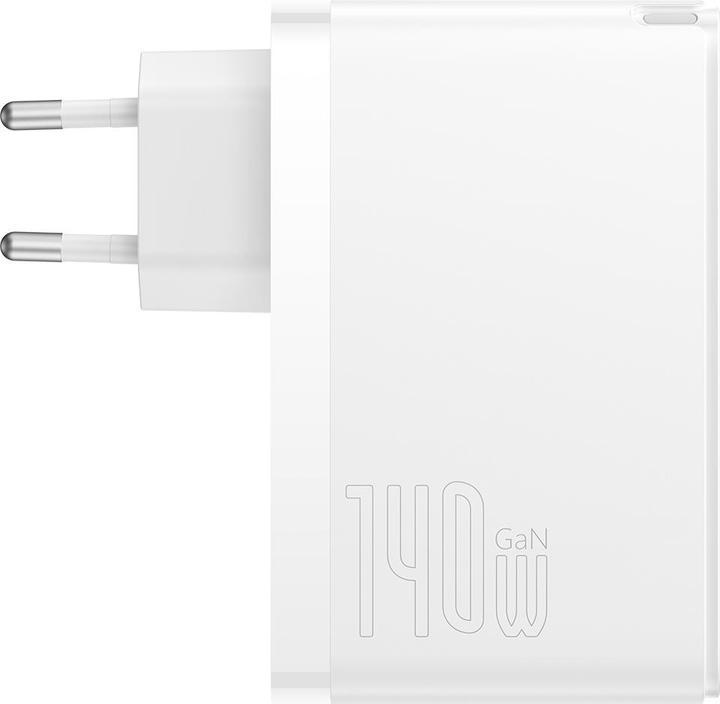 Productafbeelding Baseus GaN5 Pro Snellader 2C+U 140W EU Wit (140 W)