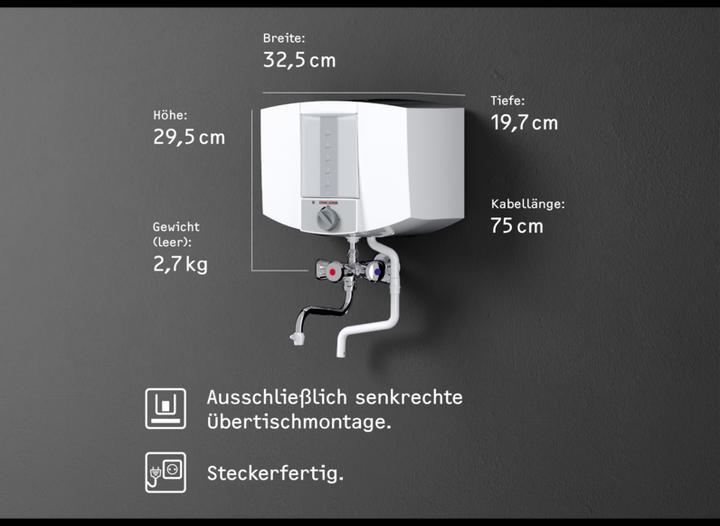 Image du produit Stiebel Eltron KBA 5 KA Appareil de fin de cuisson, plastique, 5 litres, robinetterie chromée