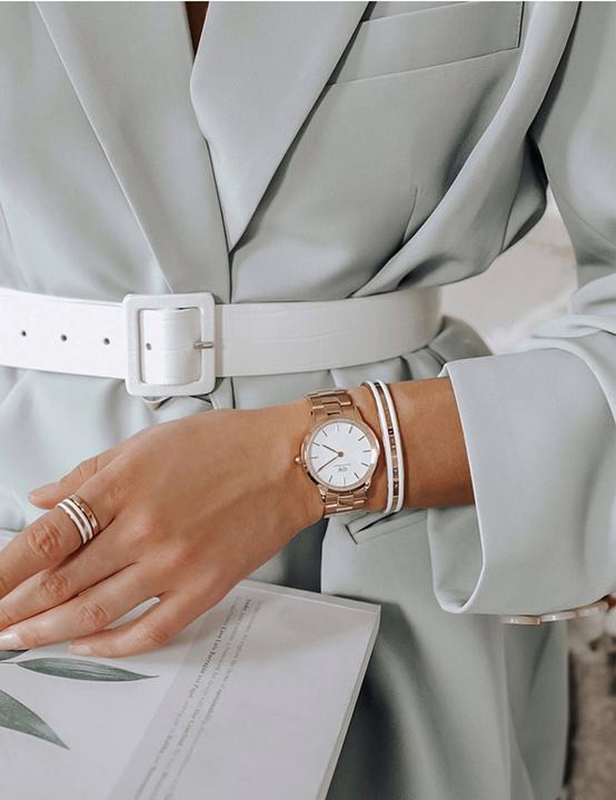 Produktbild Daniel Wellington Iconic Link White Rose Gold (40 mm) (Analoguhr, 40 mm)