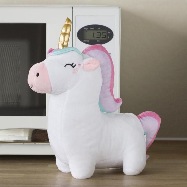 Actual product image Novelty Mikrowelle Wärmekuscheltier Unicorn