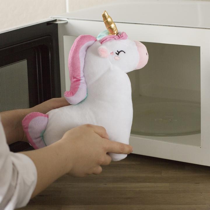 Actual product image Novelty Mikrowelle Wärmekuscheltier Unicorn