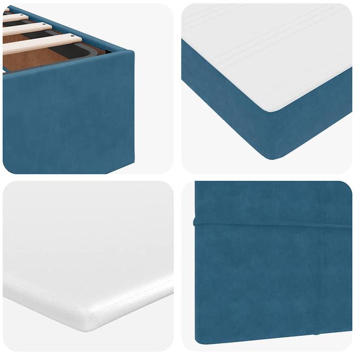 Immagine prodotto VidaXL Ottomana con materasso in velluto blu scuro 120x200 cm (120 x 200 cm)