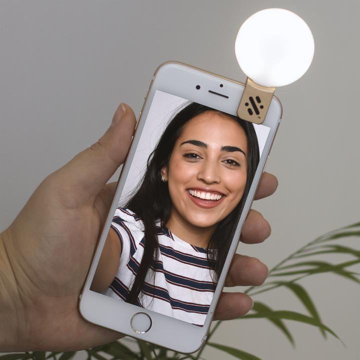 Produktbild Swipe LED Mini Selfie Light Gold (Ringleuchte)