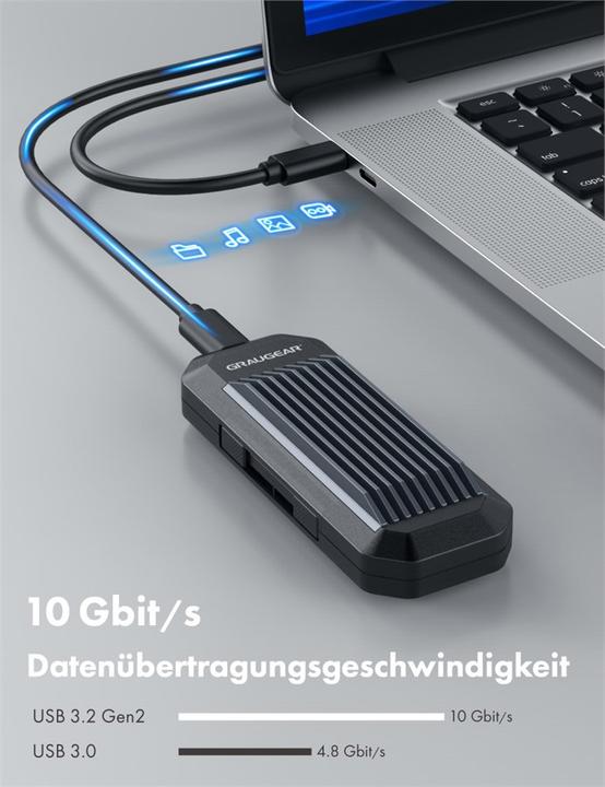 Actual product image Graugear G-M202-AC-10G (M.2 2230, M.2 2242, M.2 2260, M.2 2280)
