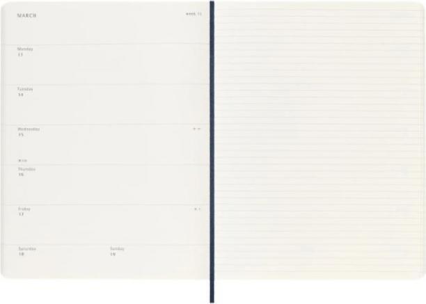 Produktbild Moleskine Notizkalender (19 x 25 cm, Englisch)