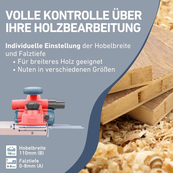 Image du produit Extol Rabot électrique, 110mm, 8893405