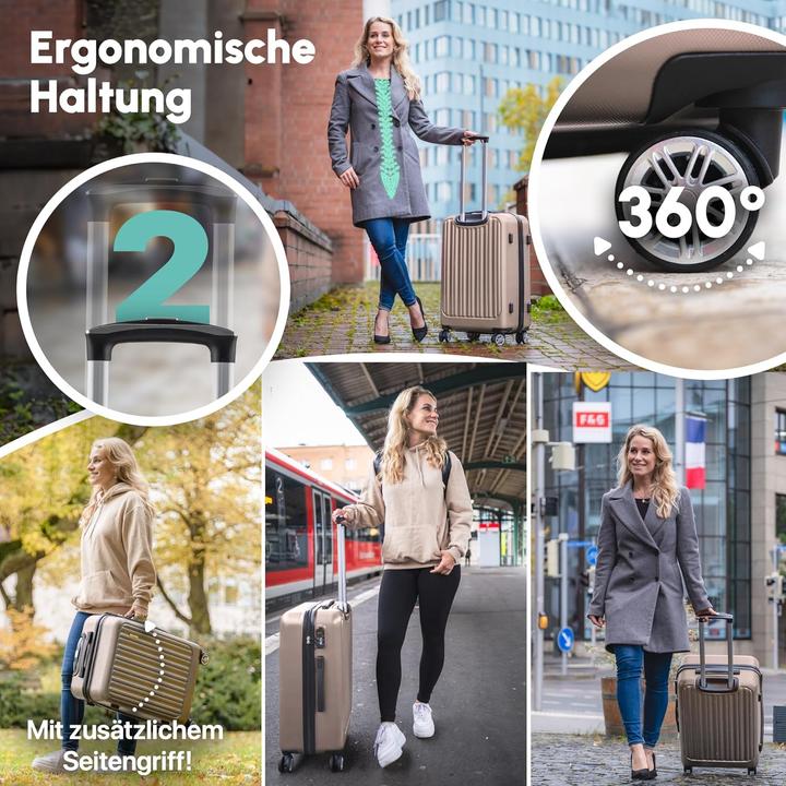 Produktbild Easy Move Ergonomischer Hartschalenkoffer mit Zahlenschloss (72 l, M (50 - 90l))