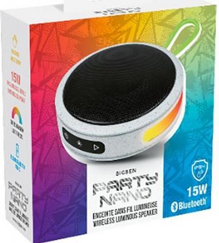 Produktbild Bigben PARTY Nano Wireless Luminous Speaker - grey (3 h, Ohne externe Stromquelle)