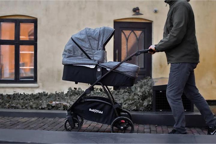 Produktbild Babytrold Mini Combi Pram Grey Melange