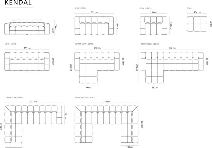 Produktbild Micadoni Kendal (4-Sitzer, 3-Sitzer, 2-Sitzer)