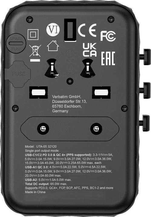 Produktbild Verbatim Universal-Reiseadapter