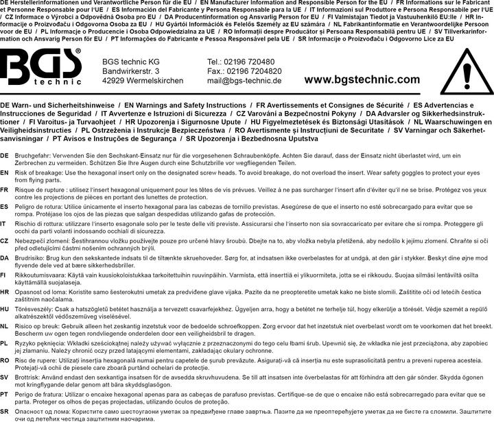 Produktbild BGS Steckschlüssel-Einsatz Sechskant Antrieb Innenvierkant 12,5 mm (1/2") SW 41 mm (41 mm)