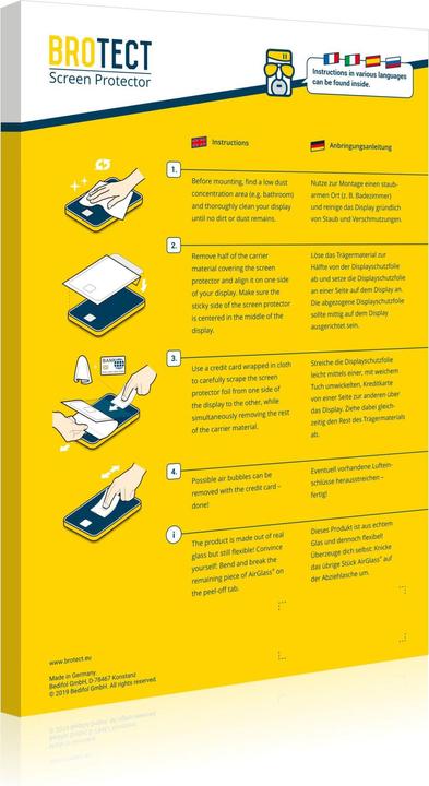 Actual product image BROTECT Anti-spy privacy film Blue light protection film (2 Piece, Motorola Moto G52)