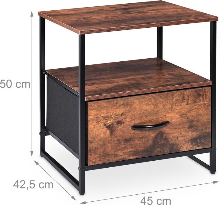 Image du produit Relaxdays 2x table de nuit