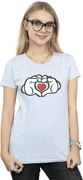 Immagine prodotto Disney Mickey Mouse Heart Hands Maglietta Donna (L)