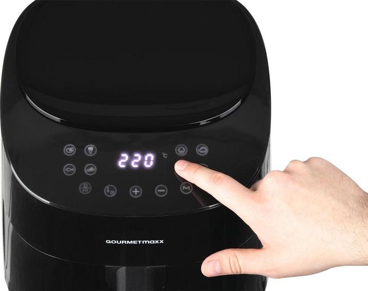 Image du produit Gourmetmaxx Friteuse à air chaud Digital Noir, Couleur des détails : Noir