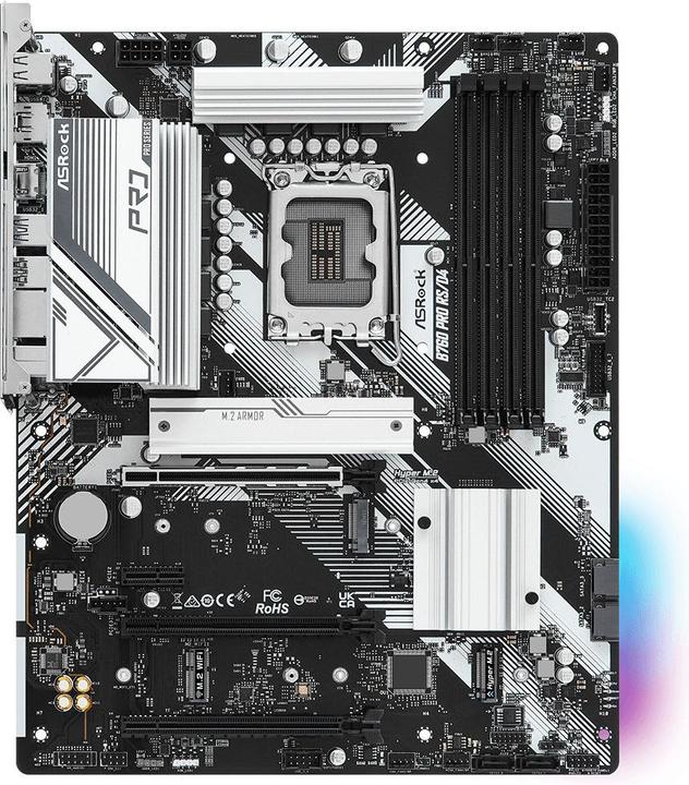 Actual product image AsRock MB Intel 1700 B760 PRO RS/D4 (LGA 1700, Intel ICH7, ATX)