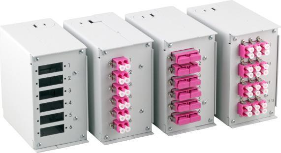 Image du produit EFB Elektronik Cache frontal pour 6 x SC-S, LC-D, E2000® avec trous de vis de 2,8mm