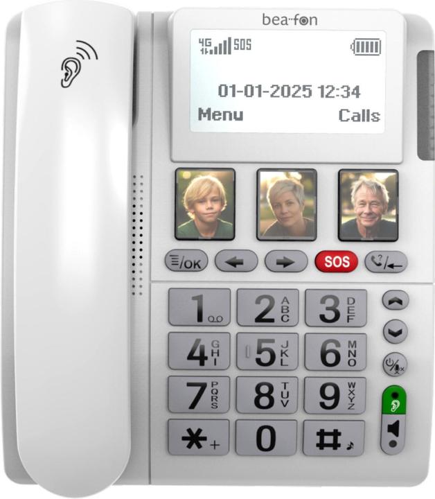 Actual product image Bea-Fon ML10 LTE 4G desk phone with SOS function/ emergency call transmitter
