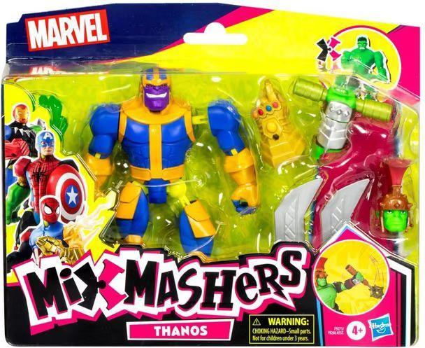 Produktbild Hasbro MixMashers Marvel Thanos individualisierbare Avengers Mix-And-Match Deluxe Action-Figur & Accessoire