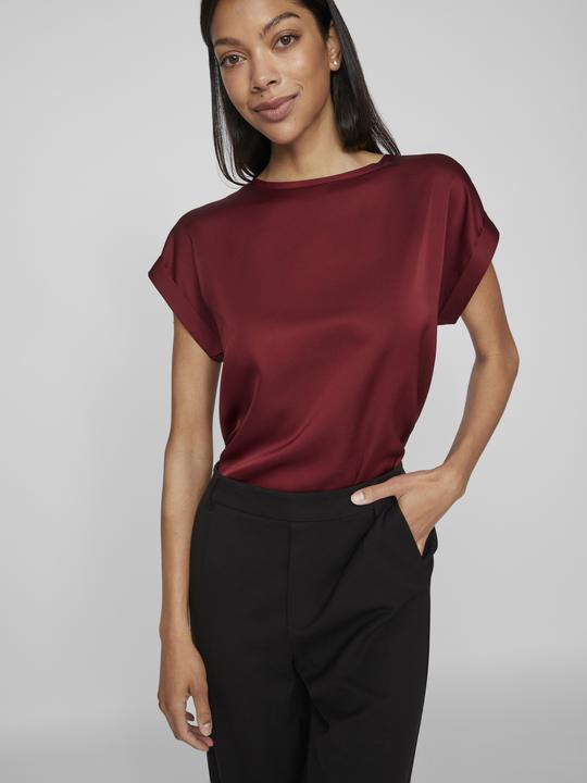 Actual product image Vila Round neckline top with short sleeves (38)