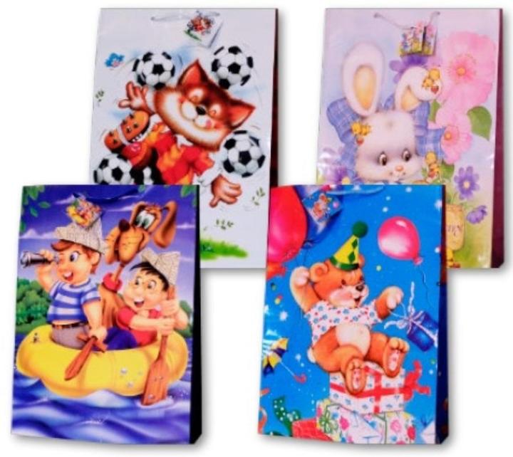 Panorama Dekorative laminierte Tasche PL-9 gross für Kinder (Geschenktüte, 41 x)