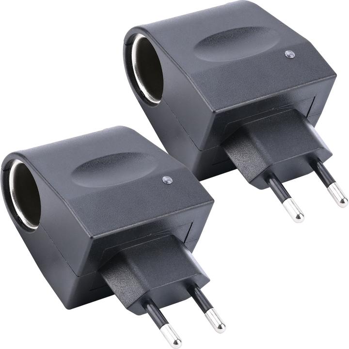 Actual product image Casativo Set of 2 mini voltage converters, 230V to 12V, 1000mA / 12 Watt