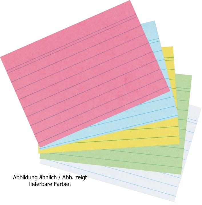 Immagine prodotto Herlitz Schede, DIN A7, foderate, blu in carta, 170 g/m², senza legno, colore della linea: blu, doppio (A7, 170 g/m², 100 x)