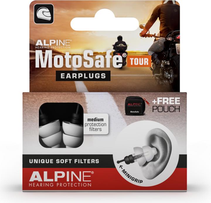 Immagine prodotto Alpine MotoSafe Tour, tappi per le orecchie (2 x)