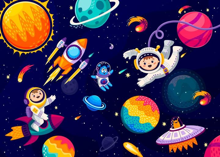 Produktbild Bluebird Allons dans l'Espace! (48 Teile)